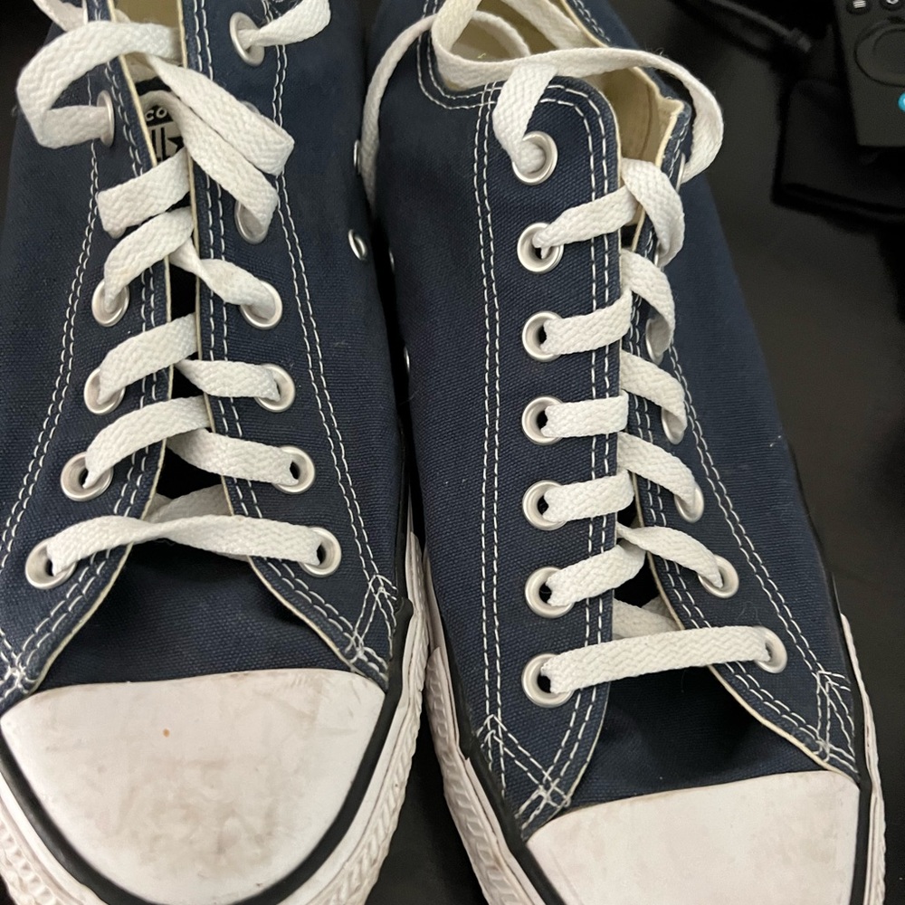 Converse Navy and White Sneakers
